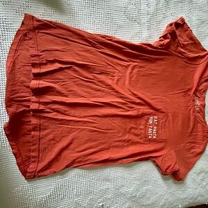 H&M orange Graphic T-Shirt “eat pasta run fasta”